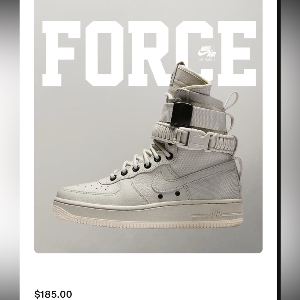 Wmns Vintage 1982 SF Air Force 1 Urban Utility  Military Design Sneakers Sz 7.5